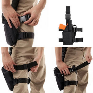 กระเป๋าคาดต้นขาด้านขวาทำจากไนลอน600D สีดำปรับได้ล่าสัตว์เดินป่าทนทานทนทานทนทานทนทานทนทานเหมาะสำหรับกลางแจ้ง - Product Image 5