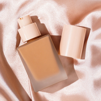 Fond de teint liquide mat vegan à couvrance totale, cosmétiques de marque privée, maquillage pour peau foncée, longue tenue