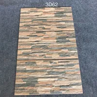 Briques murales en céramique 3D émaillées mates 200x400mm pour décoration extérieure de villas et hôtels, carreaux muraux en porcelaine antique pour extérieur