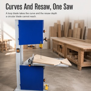 Scie à ruban verticale ANGHUA pour le travail du bois, scie à découper les courbes pour usine de meubles, vente en gros - Product Image 4