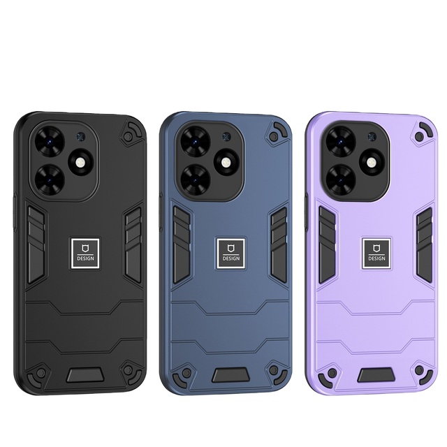 Wholesale 2-in-1 Mobile Cases Phone Accessories Spark Go 2025 Fundas Hot 50 60 40 50i 60i 40i Shockproof Back Cover