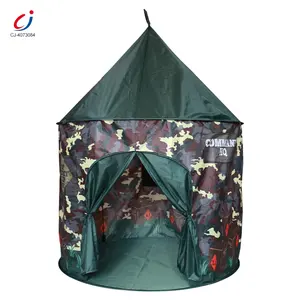 Chengji camouflage pop up play tents playhouse camping castle folding large children toy tent indoor kids castle play toy tent