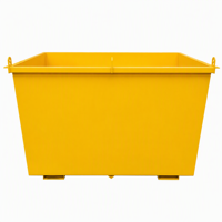 Conteneur à déchets en acier robuste à chargement frontal pour la gestion des déchets et le recyclage