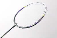 Raquette de badminton légère et de haute qualité en acier et PU, personnalisable, populaire, pour joueurs avancés, entraînement intérieur/extérieur, vente en gros
