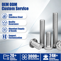 Sekrup Kepala Tombol Hexagon ISO7380 Metrik A2 Baja Tahan Karat 304 M4*12mm Baut Allen