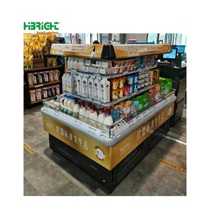 Refrigerador de conveniencia comercial Refrigerador de exhibición de supermercado de evaporación de estante - Product Image 2