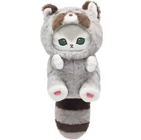 Vente en gros de porte-clés en peluche Mofusand avec logo personnalisé, jouets en peluche pour animaux, cadeaux pour restaurants