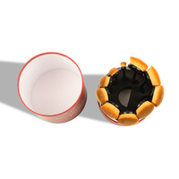 Boîtes de rangement cylindriques en gros d'usine, supports multifonctionnels pour pinceaux de maquillage, stylos et autres cosmétiques.