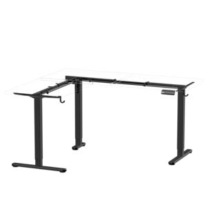 Personnalisé Moderne Convertible Moteur Unique 3 Etapes Réglage de la Hauteur Extensible Métal Support Supérieur Noir Blanc Bureau Bureau Bureau - Product Image 5