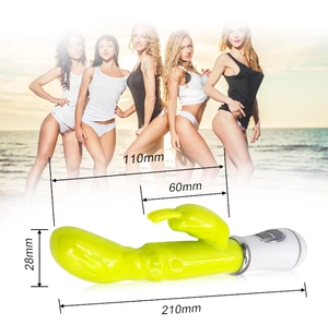 Vibratore Rabbit Ricaricabile USB all'Ingrosso, Confezione Discreta, Impermeabile, Giocattoli Sessuali per Adulti, Massaggiatori Sensuali per Donne - Product Image 5