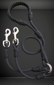 2 en 1 Extra Heavy Duty Climbing <span class=keywords><strong>Dog</strong></span> lleva cuerda correa de perro inteligente Mosquetón de rana Correa doble Split Two <span class=keywords><strong>Dog</strong></span> <span class=keywords><strong>Leash</strong></span> para grandes - Product Image 5