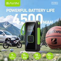 BAVIN Offre Spéciale PC1158S Portable 4500MAH d'urgence LED lumières Camping extérieur pompe à air batterie externe Wirh voiture pneu gonfleur