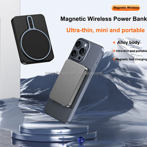 <span class=keywords><strong>Batterie</strong></span> externe magnétique sans fil en aluminium 5000 mAh, charge rapide 20W, affichage LED, ultra-mince, chargeur personnalisé OEM pour <span class=keywords><strong>iPhone</strong></span> - Product Image 5