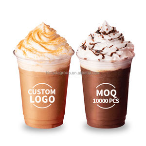 Gobelets jetables en plastique PET à paroi simple pour café et bubble tea, 10/12/14/16/20/24 oz, diamètre 90 mm - Product Image 1