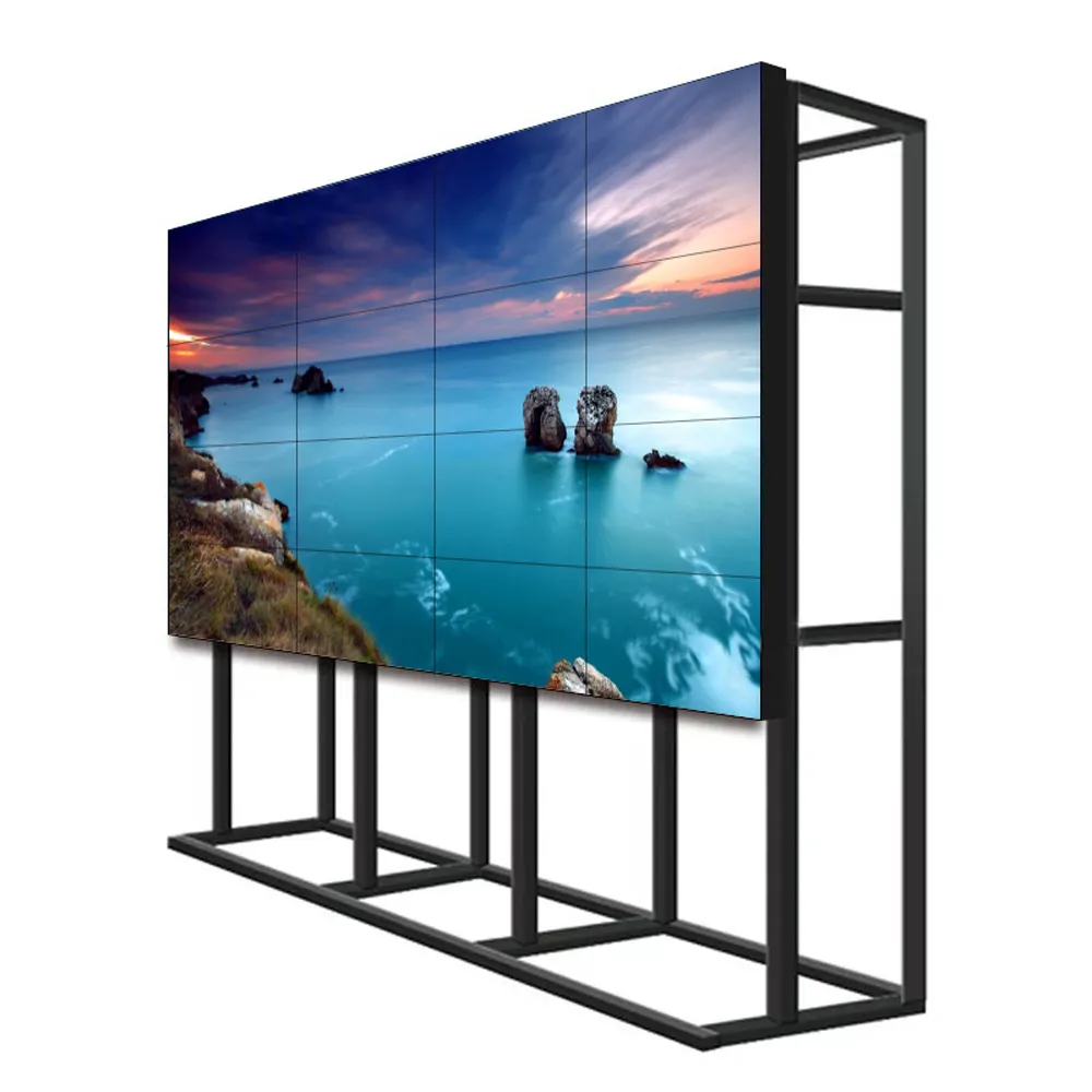 Indoor 55 Inch 2X2 3X3 FHD Bracket Processor Stand Monitor Narrow LCD Video Wall Screen 4K Display with Controller