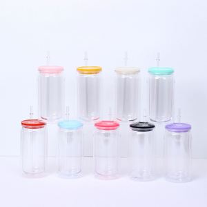 2026 Hot-Selling 16oz <b>Plastic</b> <b>Straw</b> Cup Eco-Friendly Acrylic Jelly-Colored Dishwasher Safe for <b>Drink</b> Water Parties and Tours - Product Image 2