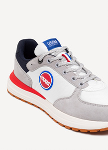 COLMAR TRAVIS ORIGINALS 014 Blanco-Rojo-Azul marino SS26 Cómodos y ligeros Zapatos de estilo para caminar para hombres - Product Image 3