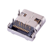 Conector USB tipo C de 24 Pines, conector hembra SMD SMT