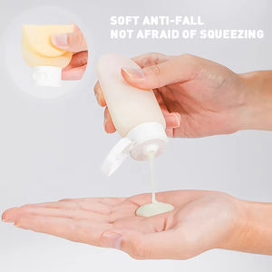 Wholesale Set of 3pcs Travel 60ML Refillable Cosmetic Containers <b>Mini</b> Squeeze <b>Bottles</b> for Toiletries Shampoo and Conditioner - Product Image 2