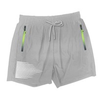 Shorts de sport pour hommes fabriqués par le fabricant, 80% nylon, 20% élasthanne, coupe ajustée, logo personnalisé en usine, entraînements en plein air, shorts de sport