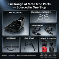 Protection de châssis moteur en aluminium pour motos 250/390 Dukes 2020-2024 - Accessoires de protection contre les chutes et les impacts