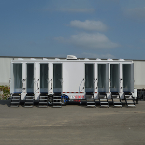 Remorque de <span class=keywords><strong>Douche</strong></span> et Toilettes Extérieure Portable de Luxe Moderne à 8 Postes avec 8 Cabines - Product Image 3