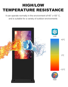 Affichage numérique extérieur IP65, écran LCD haute luminosité, affichage publicitaire lisible en plein soleil, affichage sur pied, <span class=keywords><strong>kiosque</strong></span> intelligent - Product Image 2