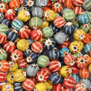Wholesale China Factory Flower Glaze Mini Color Watermelon <b>Beads</b> DIY Jewelry Accessories <b>Bracelet</b> <b>Beads</b> - Product Image 1