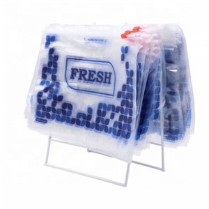 Bolsas de Plástico de Seguridad Personalizadas con Cierre Deslizante LDPE para Supermercado, Bolsas Tipo Saddle Pack para Pizza - Product Image 1