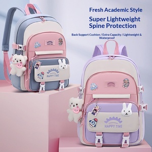 Mochila Escolar Moderna para Niñas de Primaria y Secundaria, Transpirable, Ligera, de Poliéster Curvado - Product Image 1