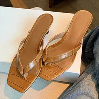 Chaussures plates confortables et décontractées pour femmes, à talons bas et fins, pour l'été, avec bout carré, dessus en PU, semelle extérieure en caoutchouc, pour le quotidien et les soirées