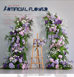 El Nuevo Arco de Cuerno Estilo Campestre Monet se Utiliza para Decoración de Bodas al Aire Libre con Flores Artificiales. - Product Image 3