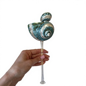 Verres de luxe vietnamiens en coquillages naturels, avec accents en coquillages sur le verre, pour le service de cocktails, les hôtels, les restaurants, les mariages et la maison - Product Image 2
