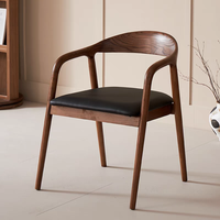 Fauteuil de Table en Bois Massif Style Nordique Tendance, Nouveau Design, Grande Vente en Gros, pour Salle à Manger et Restaurant