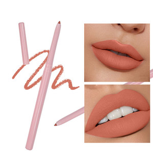 Delineador de Labios Cremoso Automático, Larga Duración, Resistente al Agua, Vegano, Color Marrón Rosado, Etiqueta Privada Personalizada, Maquillaje Mineral, Caja de Papel - Product Image 3