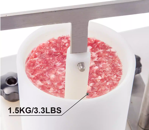 Machine à faire des tourtes à la <span class=keywords><strong>viande</strong></span> et des hamburgers manuelle, marque JUNLAN, garantie 1 an, facile à utiliser - Product Image 4