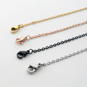 Adjustable Stainless Steel 18K Gold Rolo Bolo Link Cable Round <b>Chain</b> Necklace for <b>Men</b> Jewelry Findings - Product Image 1
