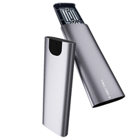 M.2 NVME PCIE SSD untuk USB 3.2 Tipe C SSD eksternal Solid State Hard Disk Drive casing penutup Aluminium