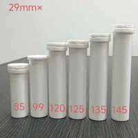 Tube à comprimés effervescents, flacon de vitamines, pompe sans air anti-humidité en plastique PP de qualité alimentaire, gravure acide, paquets de 10/20 comprimés