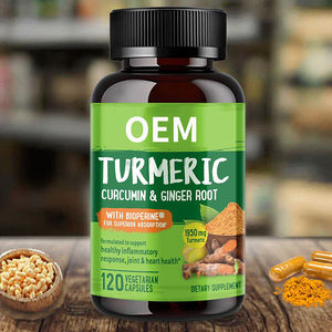 Wrightlife Private Label Oem/Odm Turcumine Biologische Kurkuma Curcumine En Gemberwortel Extract Capsules - Product Image 2