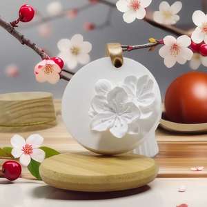 Ornements d'art décoratif pour la maison désodorisant de voiture suspendu parfumé gypse diffuseur d'arôme pierre coffret cadeau - Product Image 2