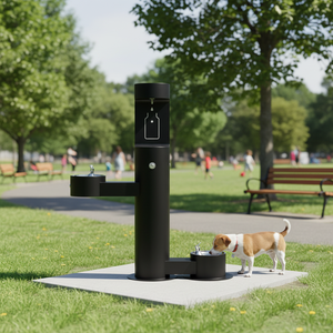 ตู้กดน้ำดื่มสแตนเลส 304 SS สำหรับกลางแจ้ง แบบตั้งพื้น ให้ความร้อนได้ เหมาะสำหรับใช้ในที่สาธารณะและเป็นที่ให้น้ำสัตว์เลี้ยง - Product Image 1