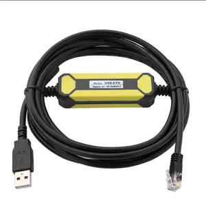 Cabo de programação USB-ETH conversor USB para Ethernet de grau industrial para HMI S7-200 Smart S7-1200/1500 FX5U Série PLC
