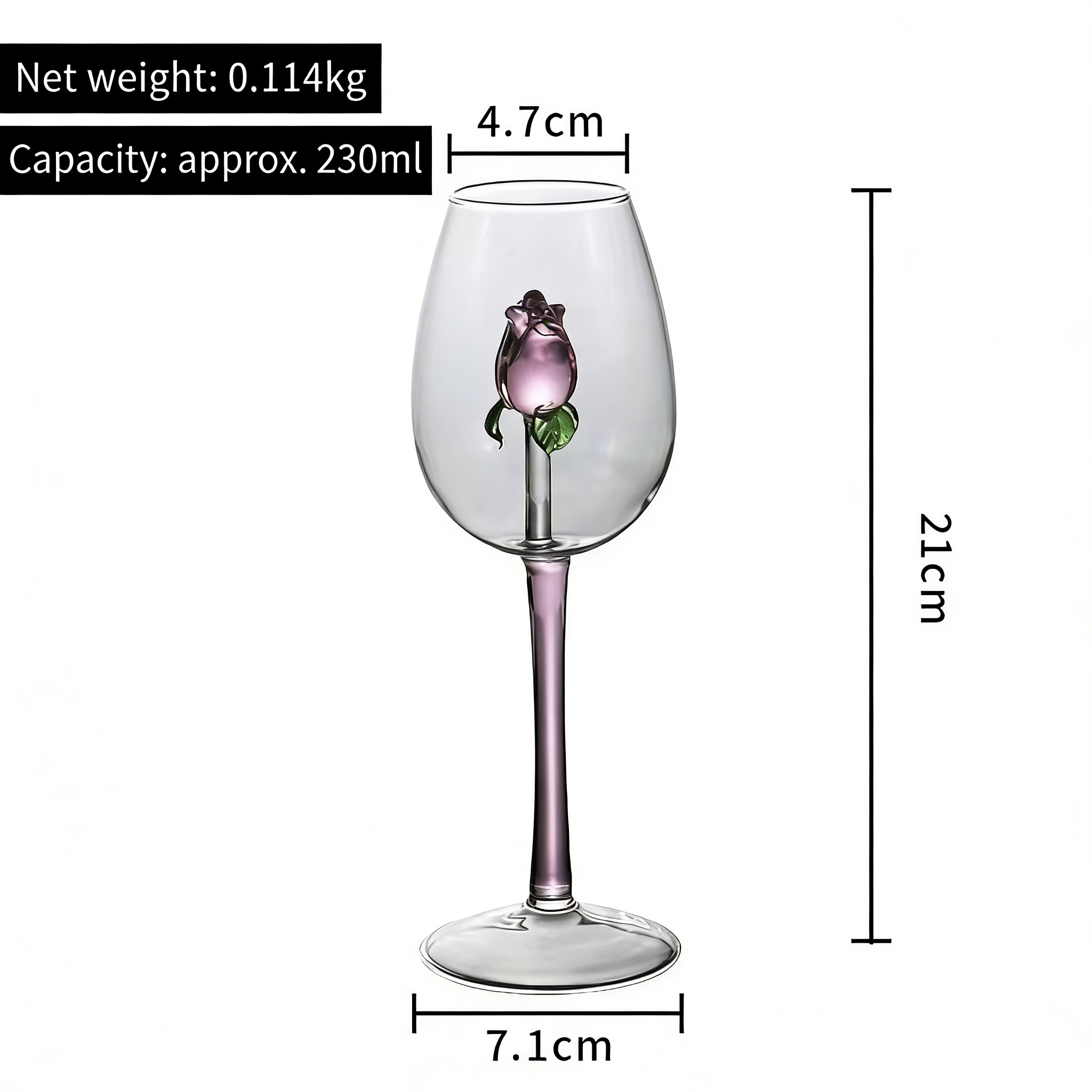 Tall rose cup