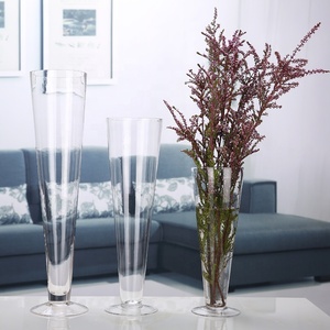 Crystal V Shape Tall <strong>Flower</strong> Glass <strong>Vase</strong> 20/30/40/50/60cm for Home Bar Office Restaurants Hotels-Wedding &amp; Valentine's Day - Product Image 5