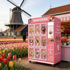 Distributore Automatico di Fiori <span class=keywords><strong>Verde</strong></span> e Rosa con Sistema di Raffreddamento Refrigerato - Product Image 1