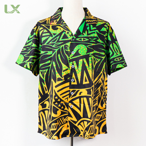 Chemise à manches courtes de style <span class=keywords><strong>Tropical</strong></span>, design hawaïen, motif tribal - Product Image 1