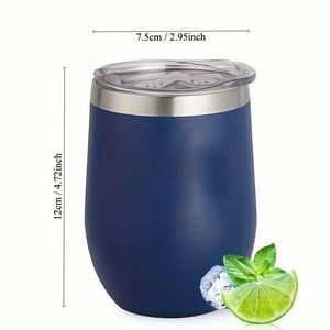 Your Logo Stainless Steel 12oz <b>Double</b> <b>Wall</b> Vacuum Insulated Travel Tumbler with Lid Minimalist Design Business Gifts Gift <b>Box</b> - Product Image 5