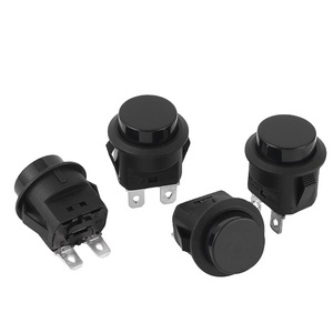 Saklar Rocker Bulat LED Kustom Pabrik dengan Lampu, Tombol Tekan 2-Pin dengan Kunci Reset untuk Peralatan Rumah Tangga 250V 16A 1NO1NC - Product Image 1