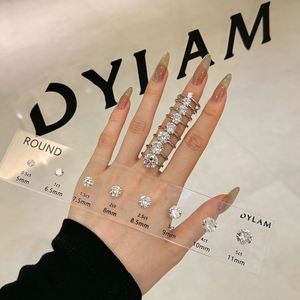 Bague de promesse pour femme Dylam Dainty Classic Design, bijoux fins et élégants, argent S925 rhodié, or 14 carats, cercle, zircone 5A - Product Image 1